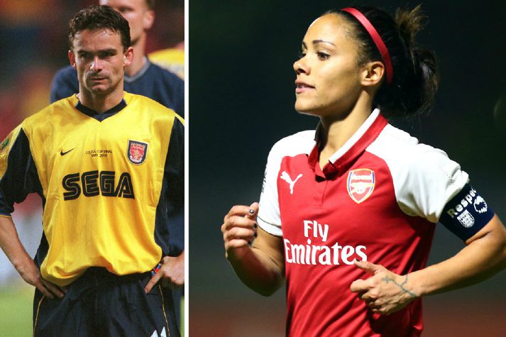 Marc Overmars notar sömu skóstærð og Alex Scott. Það hentaði henni vel.
