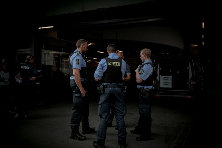 Kaupmannahafnarlögreglan að störfum fyrr í sumar