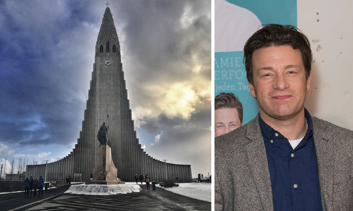 Kokkurinn birti mynd af Hallgrímskirkju á Instagram í kvöld.