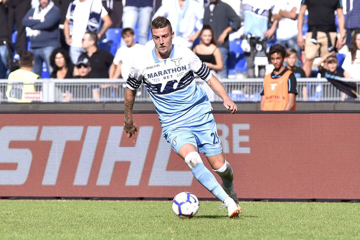 Sergej Milinkovic-Savic í leik með Lazio.