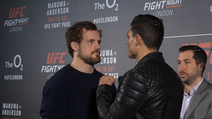 Gunnar Nelson og Alan Jouban mættust í dag.