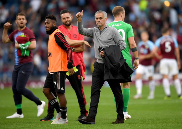 Mourinho ánægður með stuðninginn í dag.