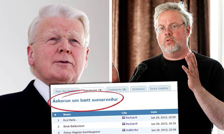 Gunnar Helgi segir forsetann eiga heiðurinn, eða sökina, að því að nú sé landinn farinn að safna undirskriftum um hin ýmsu mál.
