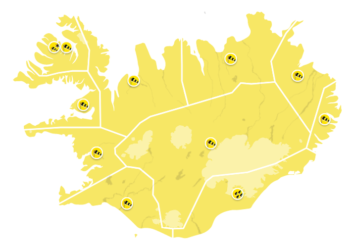 Vindhviður við fjöll gætu farið yfir 40 metra á sekúndu í dag.