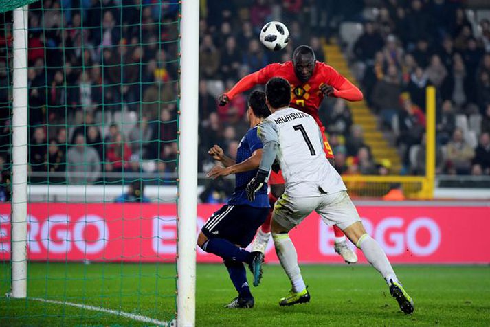 Romelu Lukaku skorar markið sögulega.