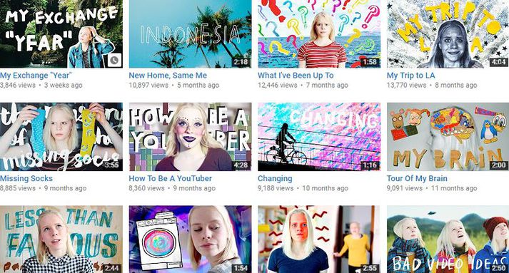 Didda er að slá í gegn á YouTube.