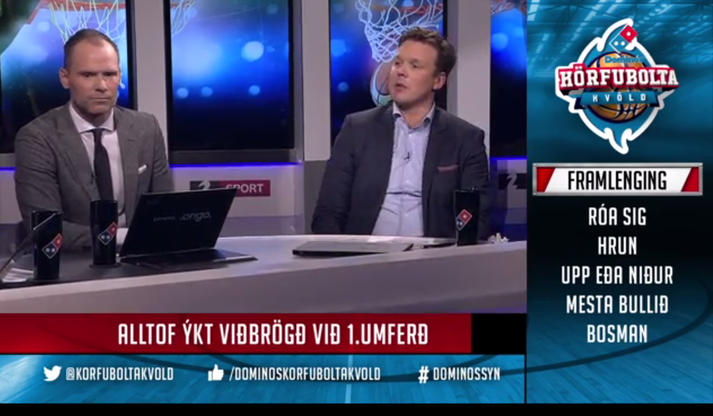 Fannar og Hermann voru hressir á föstudaginn.