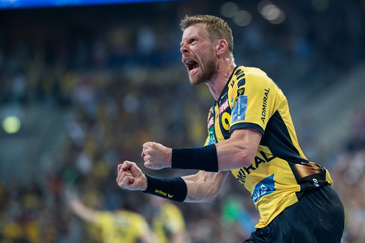 Guðjón Valur Sigurðsson og Alexander Petersson fara líklega ekki áfram í Meistaradeildinni.