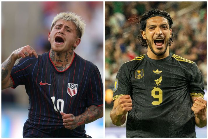 Diego Luna og Raul Jimenez skutu Bandaríkjunum og Mexíkó áfram í úrslitaleikinn.