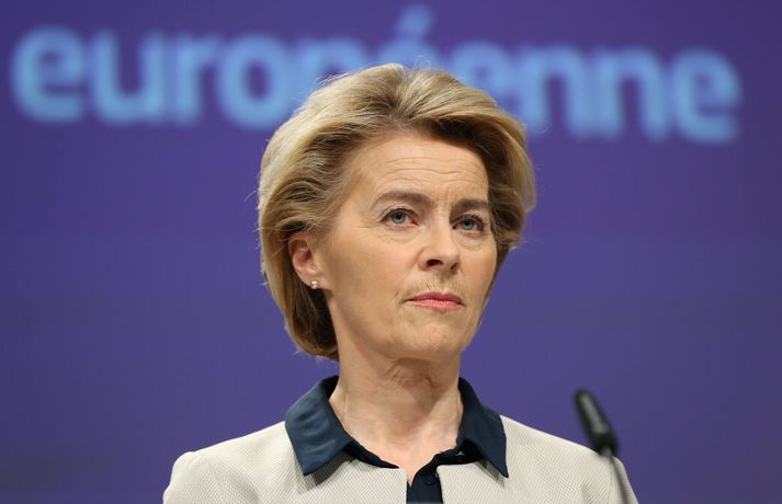 Ursula von der Leyen er forseti framkvæmdastjórnar Evrópusambandsins.