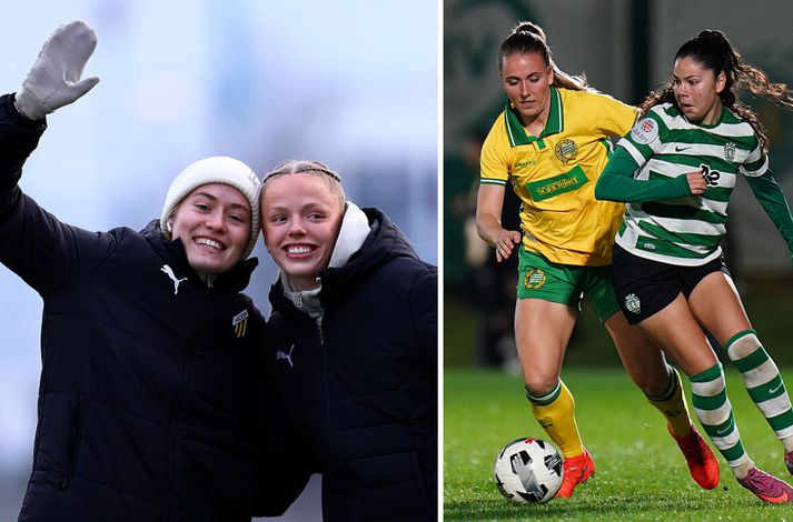 Fanney Inga Birkisdóttir og Thelma Karen Pálmadóttir eru orðnar liðsfélagar hjá Häcken. Hammarby, lið Guðrúnar Arnardóttur, er talið einna líklegast til að veita Häcken keppni um sænska meistaratitilinn.