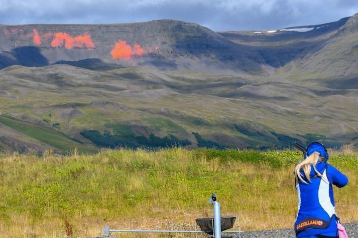 Skotíþróttamenn hafa lengi stundað æfingar á æfingasvæðinu við Álfsnes.