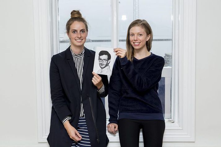 Sigrún Halla Unnarsdóttir og Agla Stefánsdóttir skipa hönnunarþríeykið IIIF ásamt Thibaut Allgayer, sem er á myndinni. 