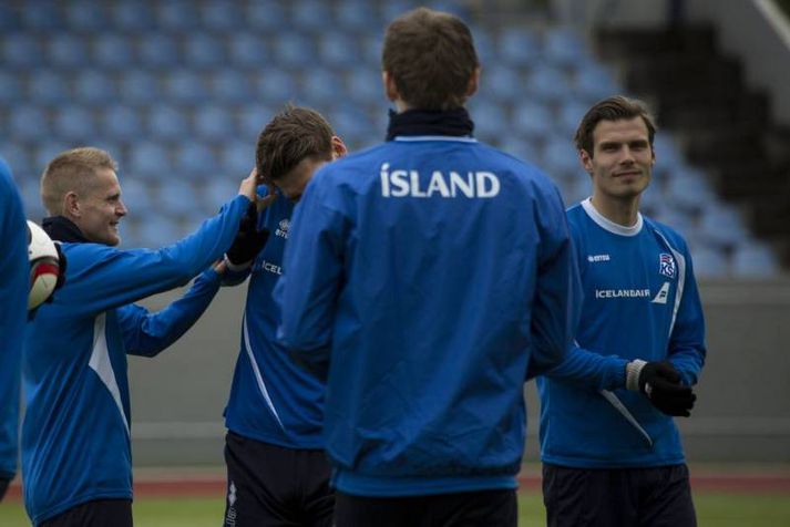 Elmar hefur leikið fjóra af fimm leikjum Íslands í undankeppni EM.