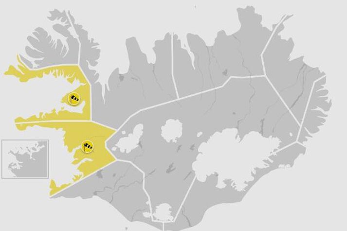Í Faxaflóa taka veðurviðvaranirnar gildi klukkan 18 en í Breiðafirði klukkan 15.
