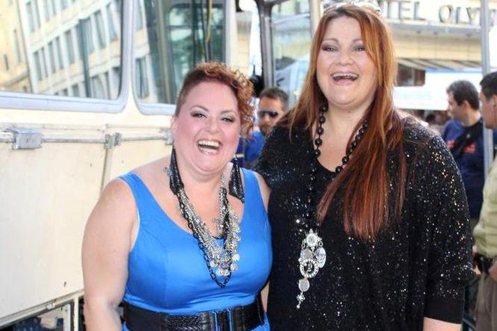 Chiara og Hera Björk.