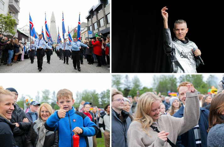 Það var nóg um að vera á þjóðhátíðardaginn í miðborginni.