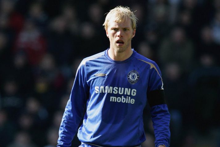 Eiður Smári varð tvisvar sinnum Englandsmeistari með Chelsea.