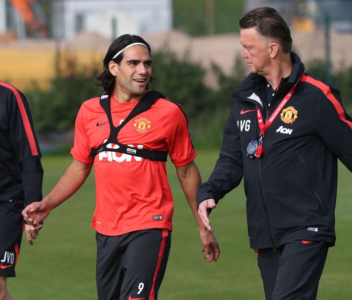 Falcao á æfingu hjá Man. Utd.
