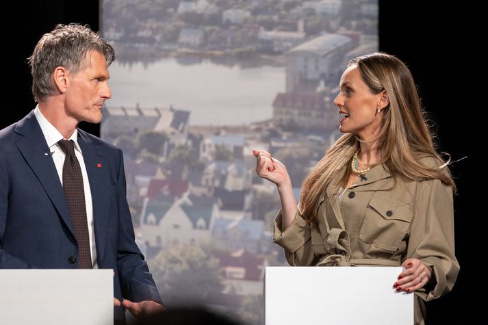 Pétur Marteinsson og Hildur Björnsdóttir, oddvitar Samfylkingarinnar og Sjálfstæðisflokksins.