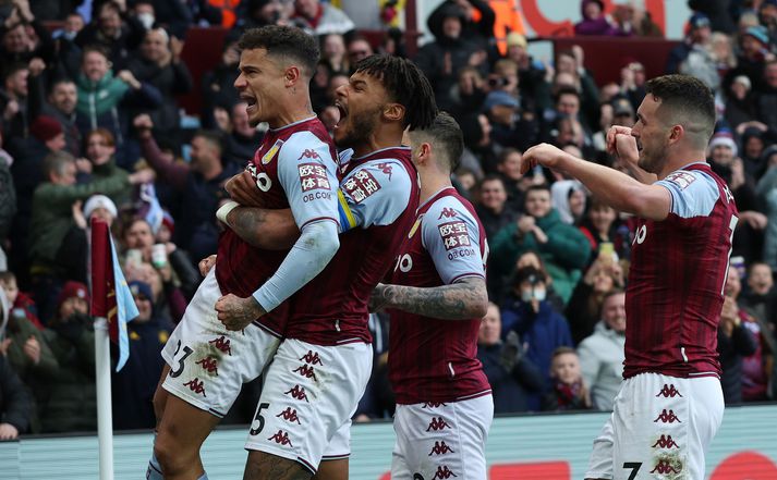 Aston Villa vann öruggan sigur gegn Southampton í dag.