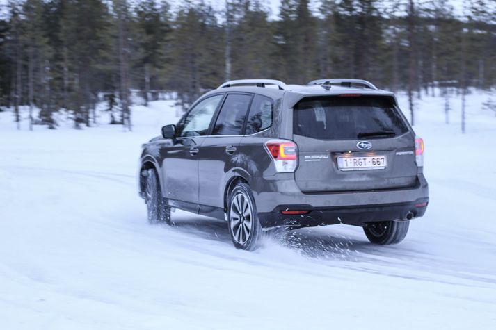 Subaru Forester er traustur bíll í snjónum.