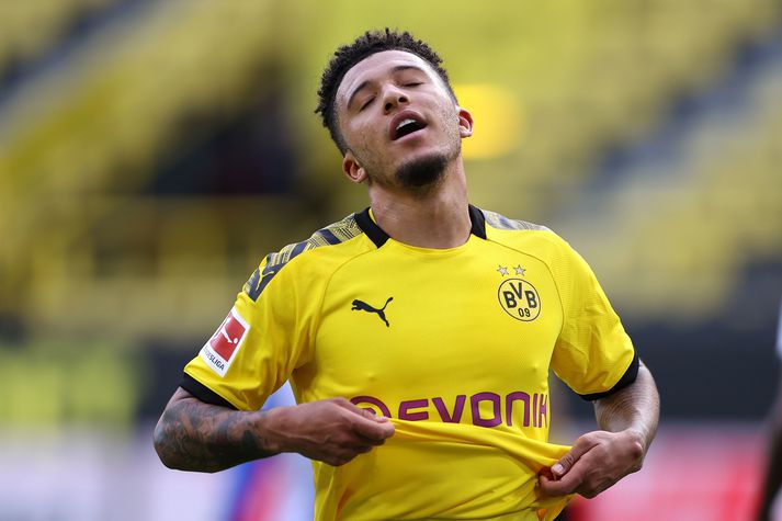 Jadon Sancho er þrátt fyrir ungan aldur að klára sína þriðju leiktíð með Dortmund.