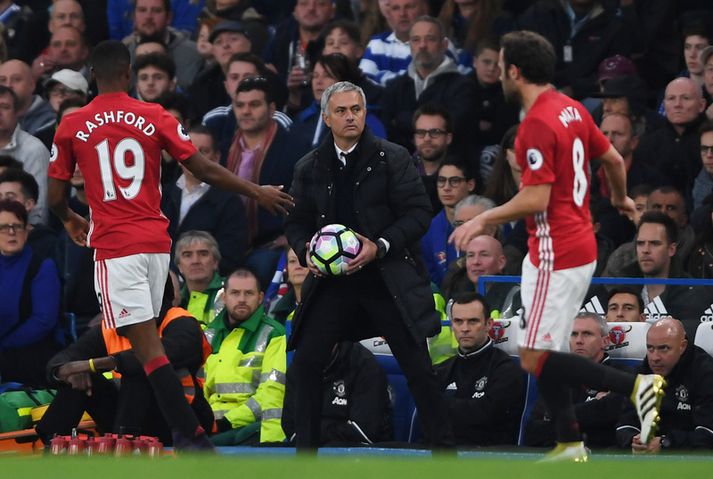 Jose Mourinho á Stamford Bridge.