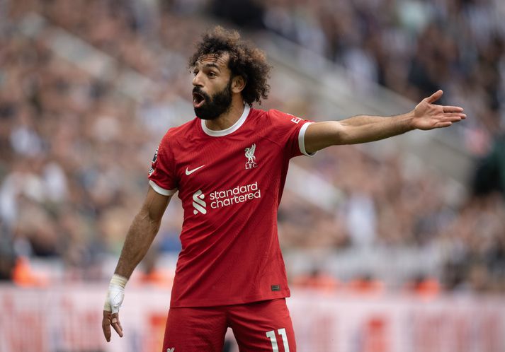 Mohamed Salah og félagar í Liverpool þurfa langoftast allra að spila hádegisleik eftir landsleikjahlé.