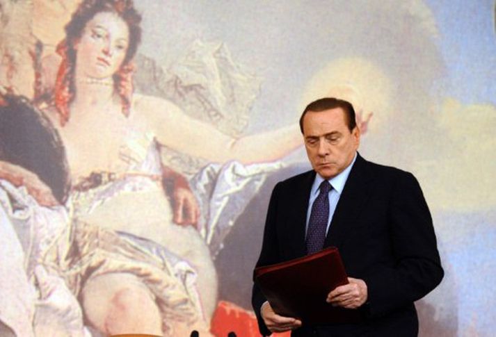 Maðurinn kúgaði fé út úr Berlusconi.
