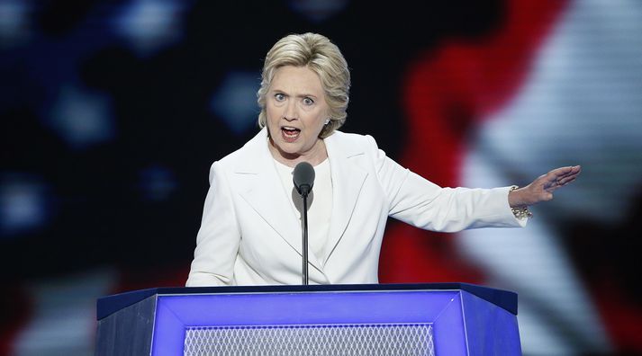 Hillary Clinton er forsetaframbjóðandi demókrata í Bandaríkjunum.