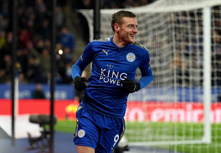 Vardy skoraði fyrir Leicester í dag