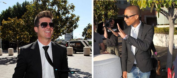 Robin Thicke og Pharrell Williams.