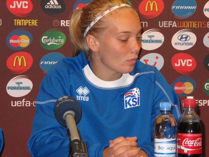 Margrét Lára Viðardóttir fékk gott færi í seinni hálfleik.