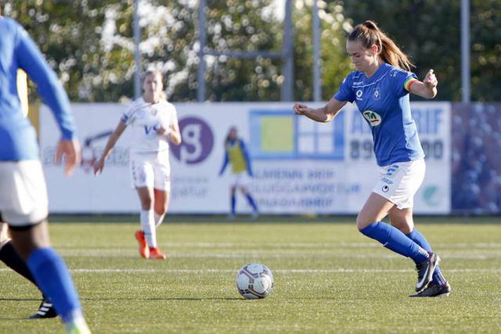 Katrín Ásbjörnsdóttir í leik með Stjörnunni, fyrir þó nokkrum árum síðan.