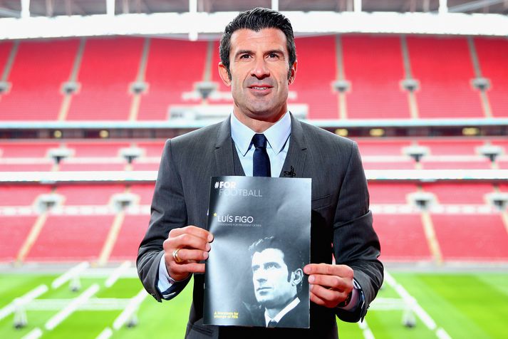 Luis Figo á Wembley í dag.