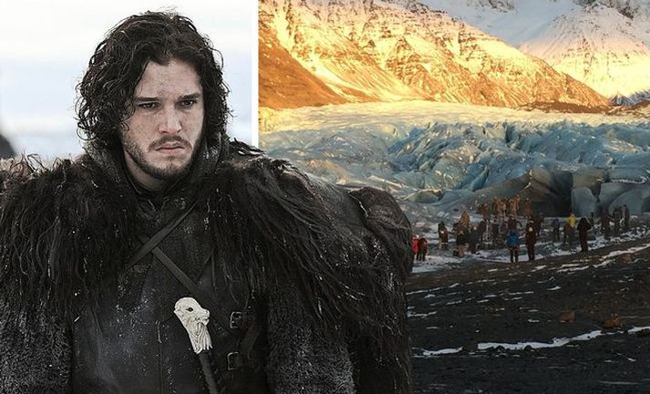 Kit Harrington var hér á landi fyrr á árinu við tökur.