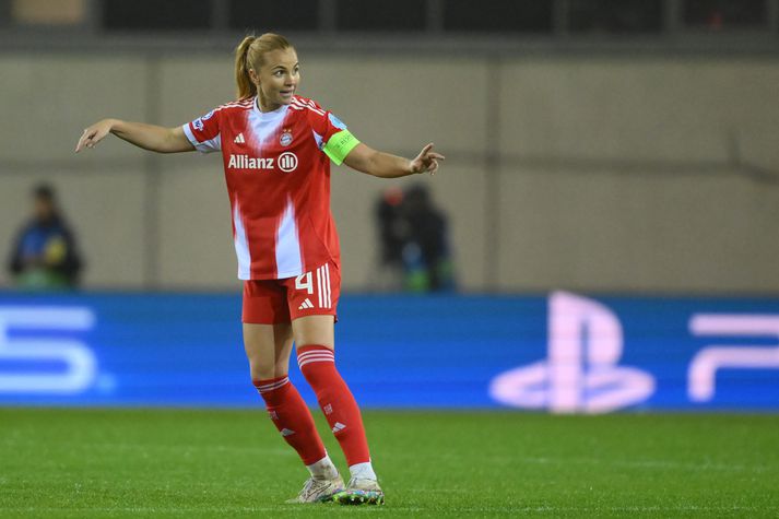 Íslenski landsliðsfyrirliðinn Glódís Perla Viggósdóttir er einnig fyrirliði Bayern München. 