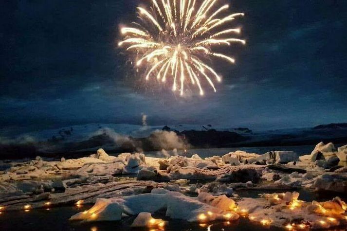 Vatnajökulsþjóðgarður hafnaði umsókn björgunarfélagsins um að halda árlegu flugeldasýninguna við Jökulsárlón.