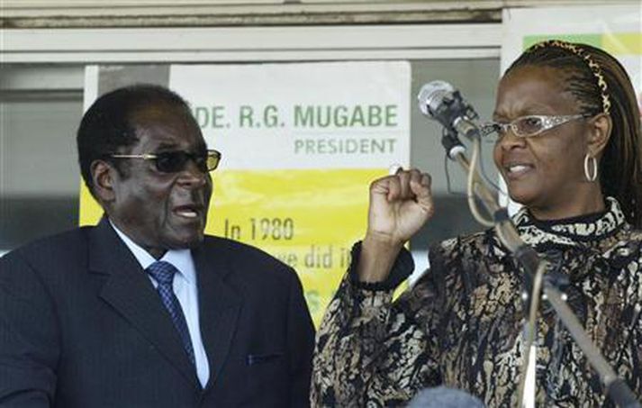 Mugabe-hjónin.