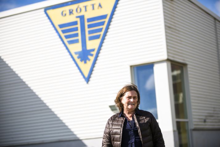 Kristín Finnbogadóttir hefur verið framkvæmdastjóri Gróttu í fjórtán ár. 