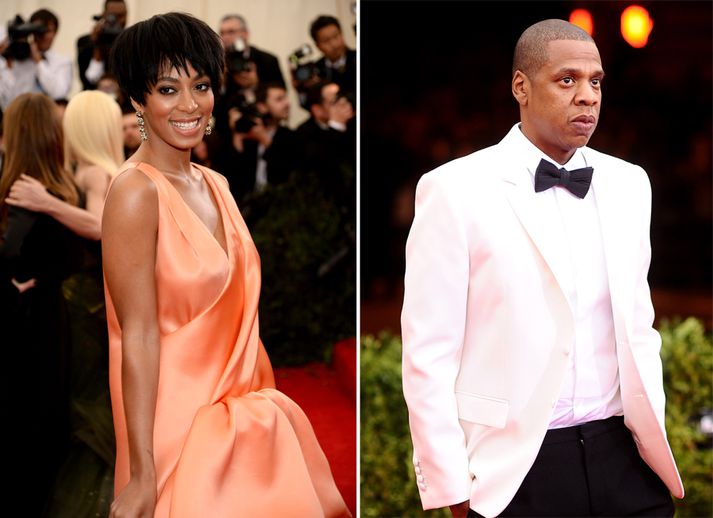 Solange Knowles (t.v.) er systir Beyoncé Knowles, eiginkonu Jay Z.
