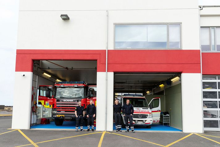 Slökkviliðið á höfuðborgarsvæðinu hefur verið með bráðabirgðaslökkvistöð í húsnæði björgunarsveitarinnar Ársæls úti á Granda.