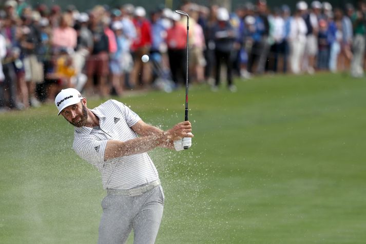 Hinn reyndi Dustin Johnson tók forystuna í dag