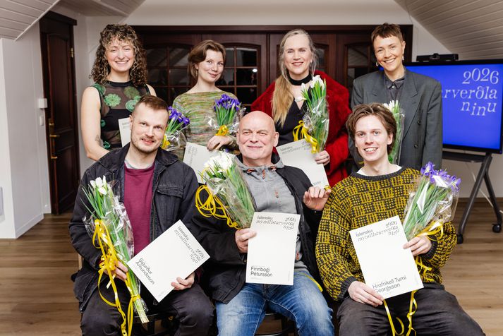 Verðlaunahafar kvöldsins. 