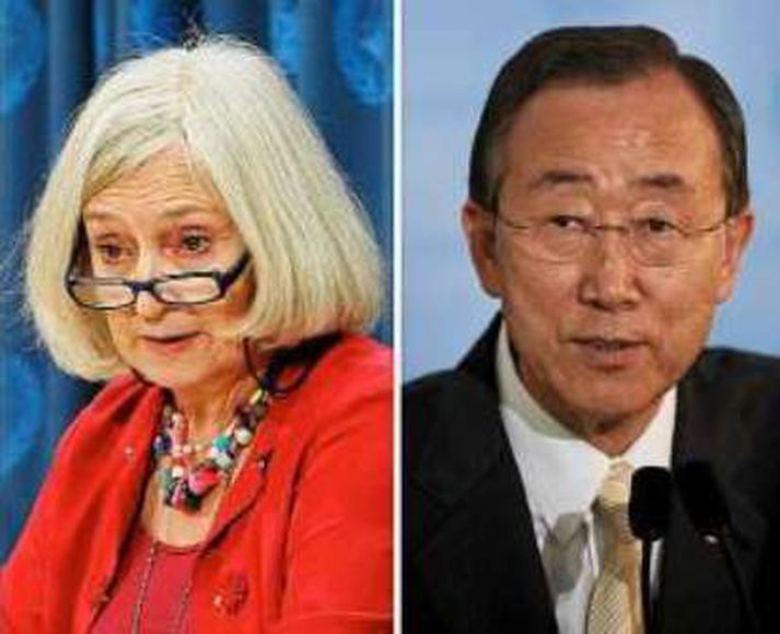 Inga-Britt Ahlenius vandar Ban Ki-Moon ekki kveðjurnar.