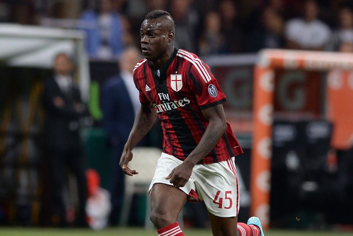 Balotelli í leik með AC Milan á sínum tíma.