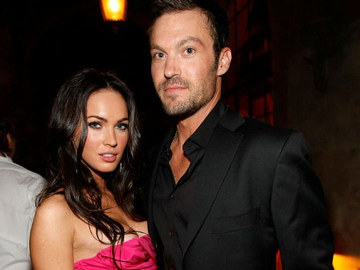 Brian Austin Green og Megan Fox. MYND/Cover Media