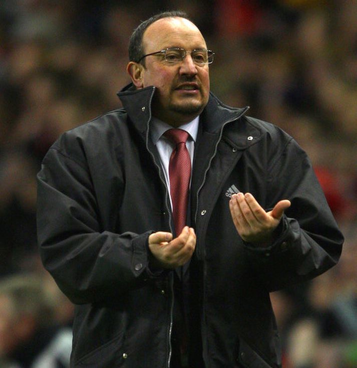 Rafael Benitez, stjóri Liverpool.