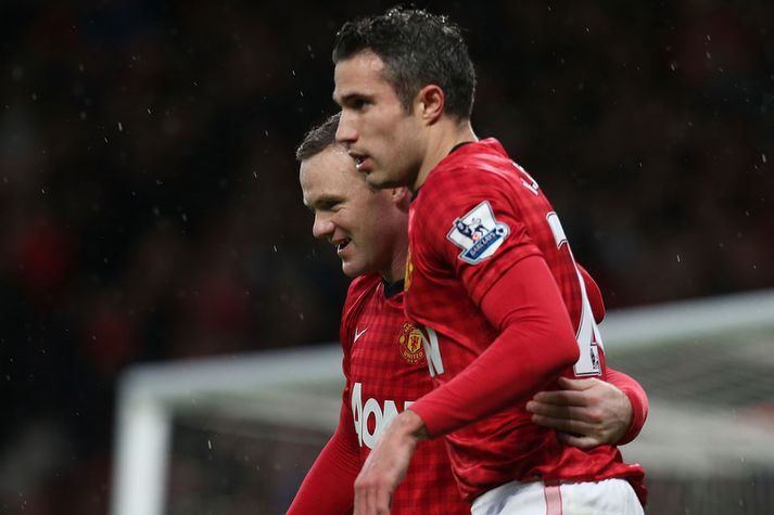 Wayne Rooney og Robin van Persie.